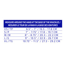 0488 Arthritic Gloves Size Chart